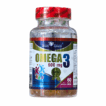 Suplemento de Omega 3 de 600 mg, diseñado especialmente para niños. Envase de 60 cápsulas blandas que favorecen la salud cardiovascular y el desarrollo cerebral. Producto de la marca King Natural, ideal para complementar la dieta de los más pequeños.