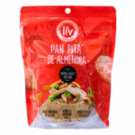 Pan pita de almendra de LTV Nutrition, en envase de 200 g. Este producto sin gluten es ideal para quienes buscan una alternativa saludable, rica en fibra y proteína. Perfecto para acompañar tus platillos favoritos, aporta nutrientes esenciales y es una opción versátil para dietas bajas en carbohidratos. Ideal para preparar wraps, sándwiches o como base para diferentes recetas.
