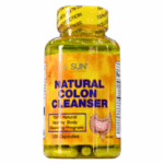 Botella de suplemento Natural Colon Cleanser de Sun Vitamins, que contiene 120 cápsulas. Este producto está diseñado para ayudar en la limpieza del colon de manera natural, promoviendo un cuerpo saludable. Ideal para quienes buscan un programa de desintoxicación efectivo.