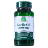 Suplemento de aceite de ajo Nature's World 2000 mg en cápsulas blandas. Promueve la salud cardiovascular y ayuda a mantener niveles de colesterol saludables. Envase de 100 cápsulas. Ideal para quienes buscan beneficios del ajo en su dieta diaria.