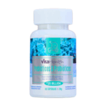 Frasco de suplemento Vital Health que contiene 60 cápsulas de prebióticos y probióticos, formulado con 20 mil millones de cultivos vivos. Este producto está diseñado para mejorar la salud digestiva y el bienestar intestinal, ayudando a mantener un equilibrio adecuado de la flora intestinal. Ideal para quienes buscan fortalecer su sistema inmunológico y promover una digestión saludable.
