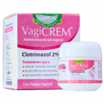 Crema vaginal VagiCREM con Clotrimazol al 2% en envase de 12 g. Eficaz tratamiento antimicótico para aliviar ardor, dolor vaginal, secreción y inflamación en la zona íntima. Producto de uso tópico indicado para mejorar la salud vaginal.