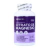 Suplemento de Citrato de Magnesio de Only Natural, presentado en un frasco de 180 cápsulas de 800 mg. Este complemento está diseñado para promover el relax y el descanso, facilitar la absorción, y contribuir al metabolismo energético. Ideal para mantener músculos, dientes y huesos saludables. Producto 100% natural y libre de aditivos.