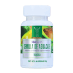 Suplemento de Semilla de Aguacate en cápsulas de 60 unidades, diseñado para potenciar la salud. Contiene niacina, un nutriente esencial que contribuye al metabolismo energético y al bienestar general. Ideal para quienes buscan beneficios de la semilla de aguacate de manera práctica y efectiva.