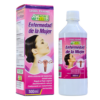 Producto Losna Pharma "Enfermedad de la Mujer" en presentación de 500 ml, diseñado para aliviar síntomas de trastornos menstruales y regular el flujo vaginal. Ideal para el bienestar femenino, este tratamiento natural también ayuda a desinflamar. Empaque atractivo con imagen ilustrativa que destaca la salud femenina.