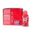 Gel energético VO2 en presentación de paquete. Cada porción contiene 80 mg de sodio, 40 mg de potasio y no incluye colorantes artificiales. Producto sin gluten, ideal para deportistas que buscan un impulso de energía rápida durante sus entrenamientos o competencias. Sabor a frutos rojos, diseñado para mejorar el rendimiento físico y la resistencia.