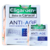 Gel anti-edad Eligarden de baba de caracol, diseñado para despigmentar e hidratar la piel. Contiene extracto proteico, alantoína, elastina y colágeno. Presentación en caja de 120 gramos y uso diario recomendado para mejorar la apariencia de la piel. Ideal para combatir signos de envejecimiento y mantener una piel radiante.