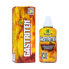 Imagen de producto Gastriten, un suplemento natural en formato líquido, que incluye ingredientes como sangre de drago y raíz de regaliz. El envase es de color amarillo con detalles en rojo y verde, y se presenta junto a su caja. Ideal para el bienestar digestivo, este producto es parte de la línea de fitoterapia de Phytochemie.