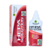 Hepa Solution es un suplemento alimenticio en presentación líquida de 60 ml, diseñado para la salud hepática. Contiene silimarina y un complejo de vitaminas del grupo B, que ayudan a proteger y regenerar el hígado. Ideal para personas que buscan un apoyo natural para el bienestar hepático. El producto se presenta en un envase de diseño atractivo con información clara sobre sus beneficios y modo de uso.