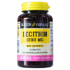 Botella de lecitina de 1200 mg de Mason Natural, un suplemento dietético que puede ayudar a mantener un sistema cardiovascular saludable. Contiene 100 softgels, ideal para quienes buscan mejorar su salud cardiovascular de manera natural.