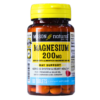 Suplemento de magnesio de 200 mg en tabletas de Mason Natural, ideal para apoyar la salud del sistema nervioso y cardiovascular. Envase de 100 tabletas, fácil de usar y almacenar. Beneficioso para mantener niveles óptimos de magnesio en el organismo y promover el bienestar general.