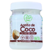 Envase de aceite de coco Eco Love, sin olor y sin sabor, ideal para cocinar. Contiene 265 ml y es un producto no GMO. Perfecto para quienes buscan una alternativa saludable en su dieta.