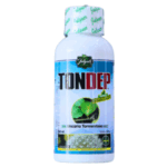 Botella de Tondep, un producto a base de Uncaria tormentosa, conocido por sus propiedades beneficiosas para la salud. Presentado en un envase de 250 ml, este suplemento es utilizado para mejorar el bienestar general y fortalecer el sistema inmunológico. Ideal para quienes buscan alternativas naturales para el cuidado de su salud.
