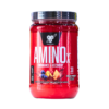 Envase de Amino X de la marca BSN, un suplemento para la resistencia y recuperación muscular. Presentado en un frasco de 30 porciones con sabor a fruta tropical. Ideal para atletas y entusiastas del fitness que buscan mejorar su rendimiento y acelerar la recuperación post-entrenamiento. Contiene aminoácidos esenciales que ayudan a optimizar el proceso de recuperación muscular.