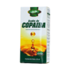 Envase de aceite de copaiba de 30 ml, un producto natural conocido por sus propiedades antiinflamatorias y analgésicas. Ideal para el cuidado de la piel y la salud en general. Presenta un diseño atractivo con colores amarillos y verdes, destacando su nombre y uso en gotas. Perfecto para quienes buscan soluciones naturales en su bienestar.