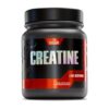 Envase de suplemento de creatina de la marca Biotech, con capacidad para 140 porciones. El diseño es negro con detalles en rojo y un acabado brillante que destaca la palabra "CREATINE". Ideal para deportistas y entusiastas del fitness que buscan mejorar su rendimiento y aumentar la masa muscular.