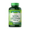 Suplemento de lecitina de soya Ultra de Nature's Truth, con 1,200 mg por porción en 120 cápsulas blandas de liberación rápida. Ideal para apoyar la salud del corazón y el bienestar general. Producto libre de transgénicos y adecuado para dietas vegetarianas.