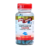 Frasco de suplementos de cartílago de tiburón de Twins Shark, que contiene 60 cápsulas de 1.4 g cada una. Este producto está diseñado para apoyar la salud articular, enriquecido con condroitina y vitamina D. Ideal para personas que buscan mejorar su bienestar general y fortalecer sus articulaciones.
