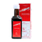 Jarabe Vita-Bronk de Dismel, 350 ml, formulado con vitaminas del complejo B (B1, B2, B3, B6), ideal para mejorar la salud y el bienestar.