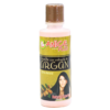Botella de aceite con extracto de argán de la marca Canice Plus. Este producto es 100% natural y está diseñado para el cuidado del cabello, aportando hidratación y brillo. Ideal para todo tipo de cabello, ayuda a reparar puntas abiertas y prevenir el frizz. Perfecto para un uso diario y para mantener un cabello saludable y radiante.