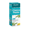 Frasco de Chanca Piedra de Labmac, un suplemento natural en presentación líquida de 500 ml. Este producto está diseñado para ayudar en la eliminación de cálculos renales y biliares, así como para aliviar afecciones del sistema urinario. La etiqueta destaca sus beneficios y recomendaciones de uso, ideal para quienes buscan un enfoque natural para el bienestar renal y urinario.