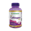 Suplemento de colágeno Herbalmax Bio Collagen Max, presentado en un frasco de 60 cápsulas. Este producto está formulado con colágeno hidrolizado, biotina y vitamina C, ofreciendo beneficios para la piel, cabello, uñas y salud articular. Ideal para quienes buscan mejorar la elasticidad de la piel y fortalecer las estructuras celulares.