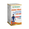 Suplemento Joint Max de Herbalmax, que combina glucosamina, condroitina, MSM y ácido hialurónico. Diseñado para apoyar la salud de huesos, cartílagos y articulaciones. Ideal para personas activas que buscan mejorar su movilidad y bienestar articular. Presentación en caja con información detallada sobre sus beneficios y componentes.