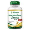 Suplemento de citrato de magnesio de Herbalmax, presenta 119 mg de magnesio por porción. Envase de 100 cápsulas blandas, ideal para apoyar la salud ósea, combatir el cansancio y mejorar el sistema nervioso. Formulación natural que favorece el bienestar general.