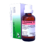 Frasco de solución homeopática Dr. Reckeweg R10, con un contenido de 10 ml. Indicado para el tratamiento de problemas respiratorios, especialmente en casos de inflamación. La etiqueta incluye información sobre la composición, indicaciones y modo de uso. Presentación en envase de vidrio ámbar para proteger el contenido de la luz. Ideal para quienes buscan alternativas naturales para la salud.