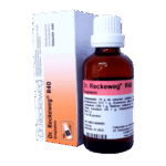 Frasco de solución oral Dr. Reckeweg R40, utilizado en tratamientos homeopáticos. Contiene ingredientes como D12, Arsenicum album D6 y otros. Presentado en un envase de 30 ml, ideal para aliviar síntomas de diversas afecciones. Se recomienda seguir las indicaciones del profesional de la salud para su uso adecuado.