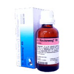 Frasco de solución homeopática Dr. Reckeweg R5, indicado para tratar trastornos relacionados con el estrés y la ansiedad. El envase incluye un gotero para facilitar la dosificación. La etiqueta presenta información sobre los ingredientes y las instrucciones de uso. Ideal para quienes buscan un enfoque natural en el manejo del estrés.