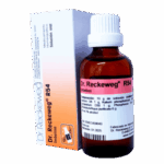 Frasco de solución homeopática Dr. Reckeweg R54, indicado para el tratamiento de trastornos relacionados con el sistema nervioso. El envase incluye información sobre su composición y modo de uso. Ideal para quienes buscan alternativas naturales en su salud.