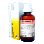 Frasco de solución homeopática Dr. Reckeweg R7, utilizado para el tratamiento de problemas relacionados con el hígado y la vesícula biliar. La imagen muestra el envase y la etiqueta del producto, que incluye información sobre su composición y modo de uso. Este medicamento está diseñado para mejorar la función hepática y ayudar en la digestión. Ideal para quienes buscan alternativas naturales en su tratamiento.