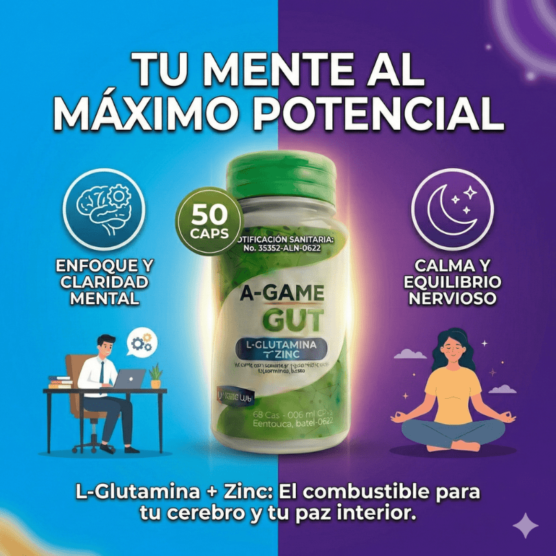 A-GAME GUT | Reparador Digestivo y Muscular | 50 Cápsulas 3 A-GAME GUT | Reparador Digestivo y Muscular | 50 Cápsulas - Imagen 3